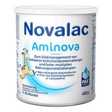 Abbildung: Novalac Aminova Spezialnahrung 0-36 Monate Pulver 400 g, Pulver PZN 19926119 