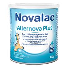 Abbildung: Novalac Allernova Plus Spezialnahrung 0-36 Mon.Plv 400 g, Pulver PZN 19926125 