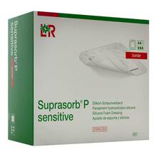 Abbildung: SUPRASORB P sensitive PU-Schaumv.border 5x5cm 10 St, Verband PZN 20009546 