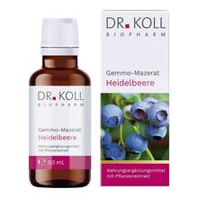 Abbildung: Gemmo-Mazerat Heidelbeere Dr.Koll Vacci.myrti.Tro. 50 ml, Tropfen PZN 20059981 