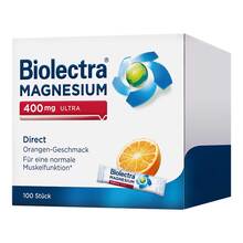 Abbildung: Biolectra Magnesium 400 mg ultra Direct Orange 100 St, Pellets PZN 20113723 
