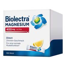 Abbildung: Biolectra Magnesium 400 mg ultra Direct Zitrone 100 St, Pellets PZN 20113746 