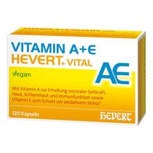 Abbildung: Vitamin A + E Hevert Vital Kapseln 120 St, Kapseln PZN 20167966 