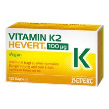 Abbildung: Vitamin K2 Hevert 100 m63g Kapseln 120 St, Kapseln PZN 20167972 
