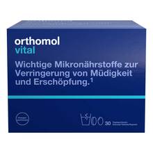 Abbildung: Orthomol Vital Granulat / Tablette/Kapseln Orange 30 St, Kombipackung PZN 20182799 