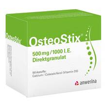 Abbildung: Osteostix 500 mg / 1000 I.E. Direktgranulat Beutel 60 St, Granulat PZN 20195135 
