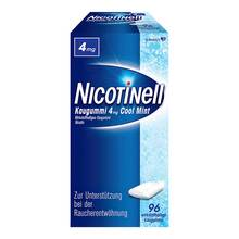 Abbildung: Nicotinell Kaugummi 4 mg Cool Mint 96 St, Kaugummi PZN 20224003 