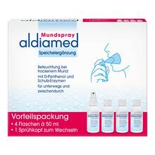 Abbildung: Aldiamed Mundspray z.Speichelergänzung Vorteilspa. 4X50 ml, Spray PZN 20290158 
