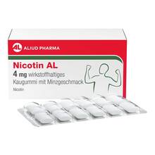 Abbildung: Nicotin AL 4 mg wirkstoffh.Kaugummi mit Minzgeschm 96 St, Kaugummi PZN 20335659 