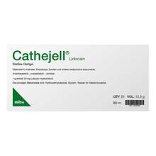 Abbildung: Cathejell Lidocain steriles Gleitgel Zhs 12,5 g 25 St, Gel PZN 20350305 