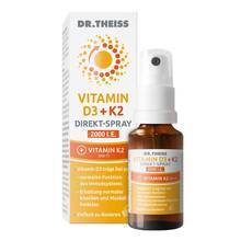 Abbildung: DR.THEISS Vitamin D3 + K2 Direkt-Spray 2000 I.E. 20 ml, Spray PZN 20368713 