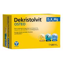 Abbildung: Dekristolvit Osteo D3K2Mg Kapseln 120 St, Kapseln PZN 20391971 