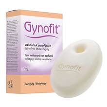 Abbildung: Gynofit Waschstück unparfümiert 75 g, Seife PZN 20399613 