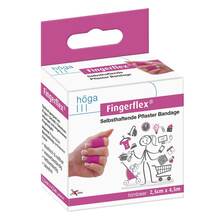 Abbildung: Fingerflex 2,5 cmx4,5 m himbeer latexfrei 1 St, Pflaster PZN 20402373 
