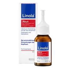 Abbildung: Linola Akut mit Predn. + Salicyls.2+4 mg / ml Lösung Kopfh. 50 ml, Lösung PZN 20509645 