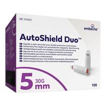 Abbildung: AUTOSHIELD Duo Sicherheits-Pen-Nadeln 5 mm 100 St, Kanüle PZN 20539876 