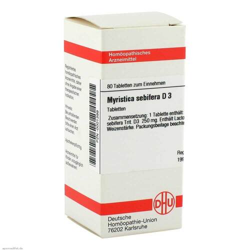 MYRISTICA SEBIFERA D 3 Tabletten - 1