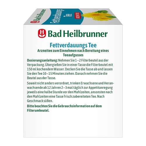 BAD HEILBRUNNER Fettverdauungstee Filterbeutel - 3
