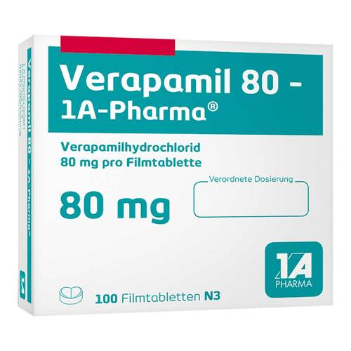 Verapamil 80-1A Pharma Filmtabletten - 1