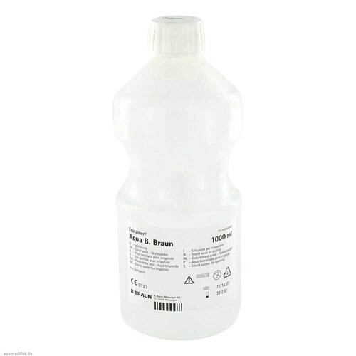 AQUA B.Braun Sp&uuml;ll&ouml;sung Kunststoff Flasche - 1