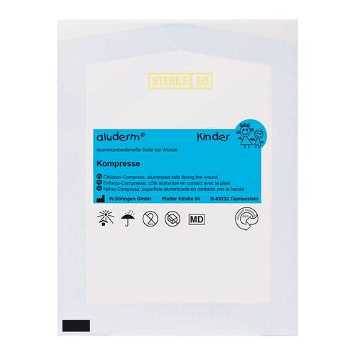 Aluderm Kinder Kompressen 6x6 cm - 1
