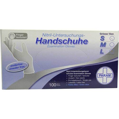 HANDSCHUHE Einmal Nitril S blau - 1