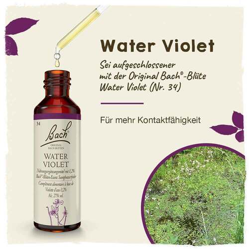 Bachbl&uuml;ten Water Violet Tropfen - 2