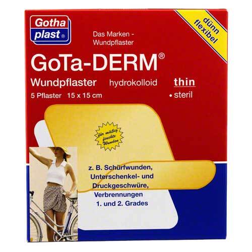 Gota-Derm thin hydrokoll.Wundpflaster steril 15x15 cm - 1