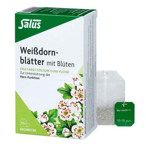 Weissdornbl&auml;tter mit Bl&uuml;ten Arzneitee Bio Salus Fbtl - 1