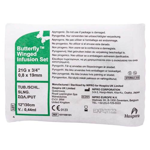 BUTTERFLY Infusionszubeh&ouml;r 21 G - 2