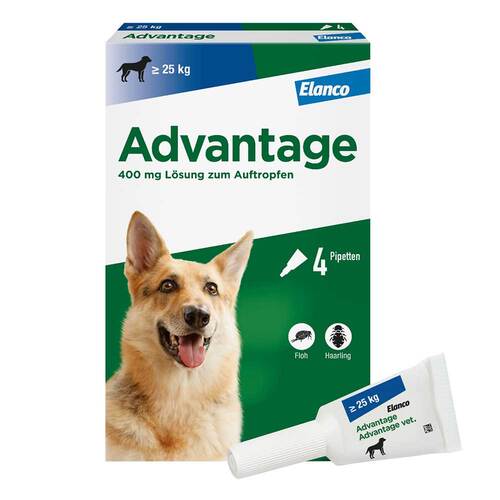 Advantage 400 L&ouml;sung Pipetten f&uuml;r Hunde ab 25 kg - 7