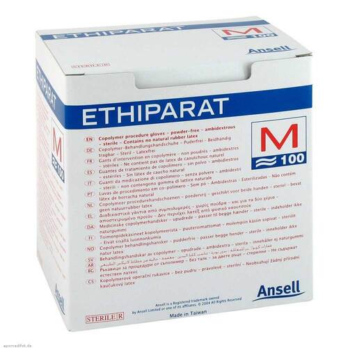 Ethiparat Untersuchungshandschuhe steril mittel M3345 - 1