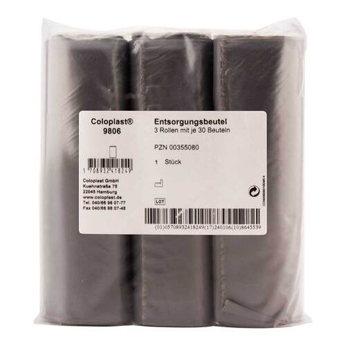 Coloplast Entsorgungsbeutel blau 3 Rol.a.30 St.9806 - 1