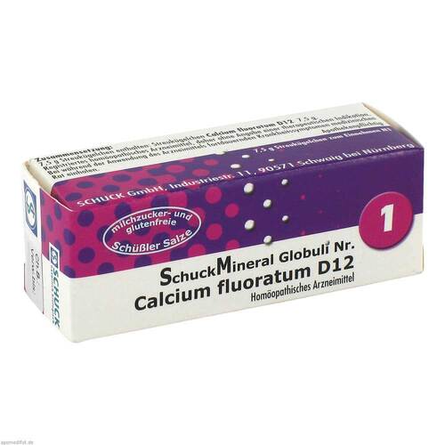 SCHUCKMINERAL Globuli 1 Calcium fluoratum D12 - 1