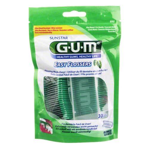GUM EASY-FLOSSERS Zahnseide inkl.Halter - 1