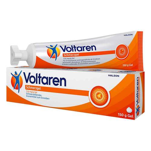 Voltaren Schmerzgel mit blauem Komfort-Drehverschl. - 1