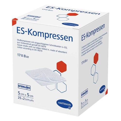ES-KOMPRESSEN steril 5x5 cm 8fach - 1