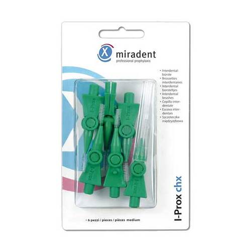 MIRADENT Interdentalb&uuml;rste I-Prox CHX medium gr&uuml;n - 1