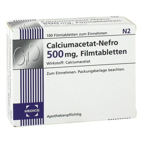 CALCIUMACETAT NEFRO 500 mg Filmtabletten - 1