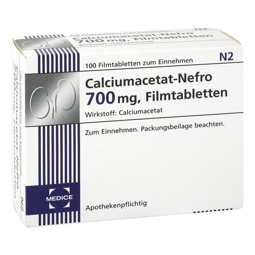 CALCIUMACETAT NEFRO 700 mg Filmtabletten - 1