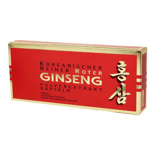 Koreanischer Reiner Roter Ginseng Pulverextr.Kapseln  - 1