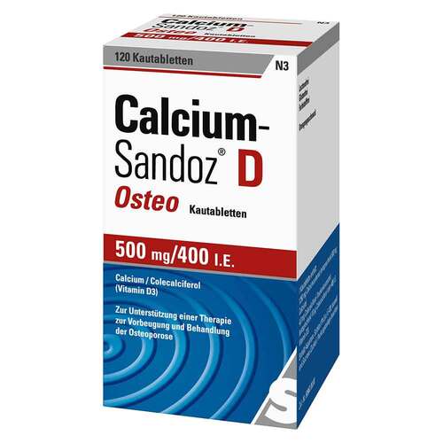 Calcium Sandoz D Osteo 500 mg / 400 I.E. Kautabletten  - 1