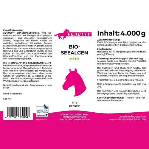 Equolyt Seealgenmehl Pulver vet. (f&uuml;r Tiere) - 2