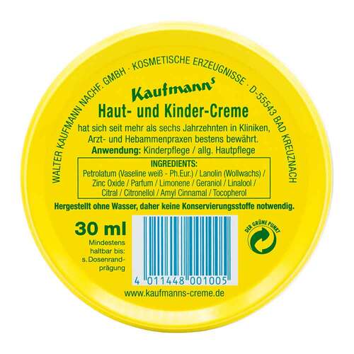 Kaufmanns Haut und Kindercreme - 3