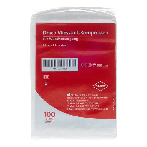 VLIESSTOFF-KOMPRESSEN unsteril 7,5x7,5 cm - 1