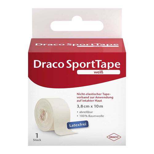 DRACO TAPEVERBAND 3,8 cmx10 m wei&szlig; - 1