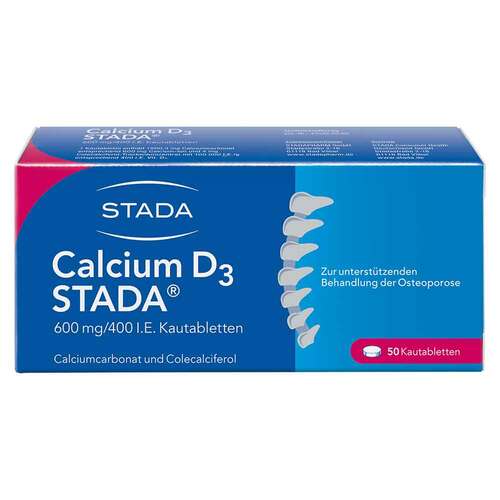 Calcium D3 Stada 600 mg / 400 I.E. Kautabletten - 1