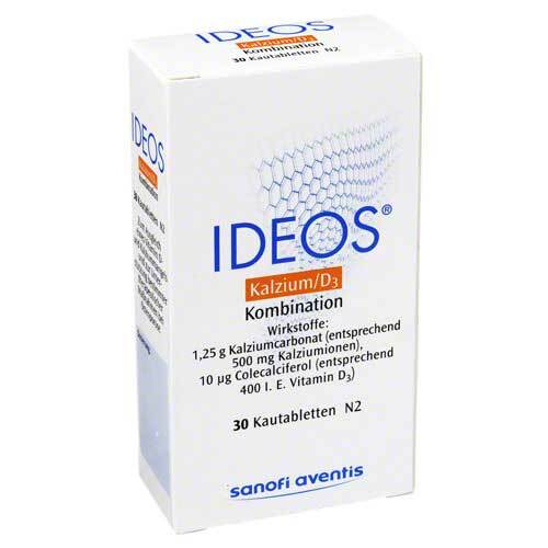Ideos 500 mg / 400 I.E. Kautabletten - 1