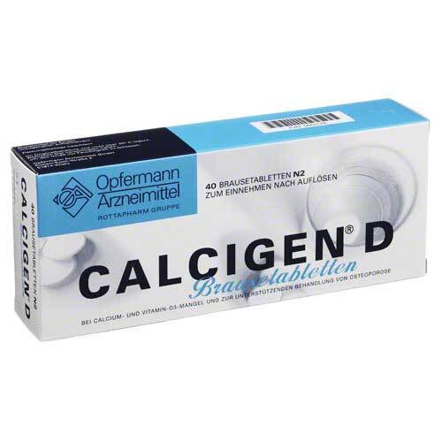 Calcigen D 600 mg / 400 I.E. Brausetabletten - 1