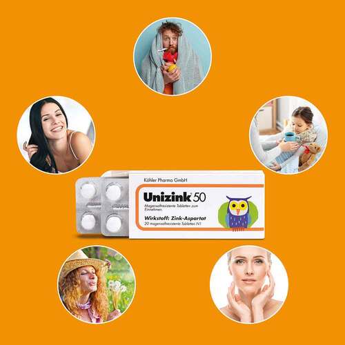 Unizink 50 magensaftresistente Tabletten - 4
